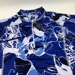 The Bubble Womens Hamilton‎ Long Sleeve 1/4 Zip Pullover Blue Size Medium NWT